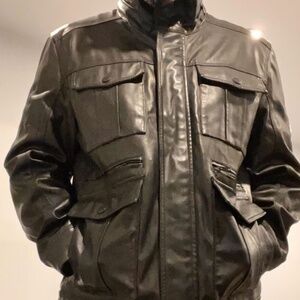 Tommy Hilfiger men designer luxury jacket Black